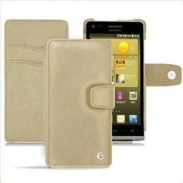 Huawei Ascend G6 Noreve Tradition B Wallet Leather Case Beige