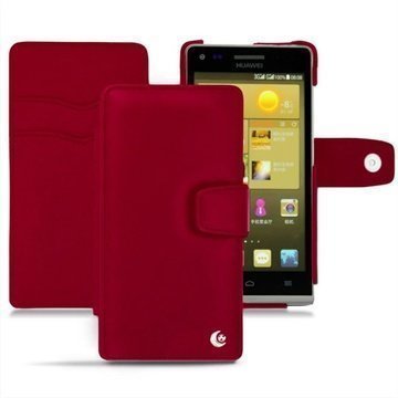 Huawei Ascend G6 Noreve Tradition B Wallet Leather Case Red