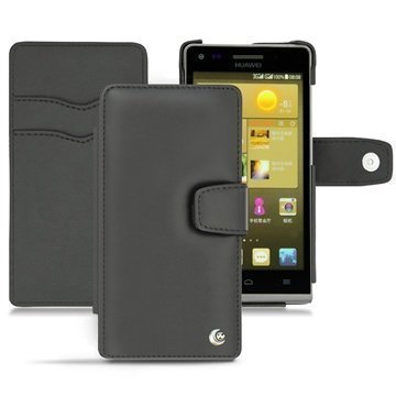 Huawei Ascend G6 Noreve Tradition B Wallet Nahkakotelo Musta