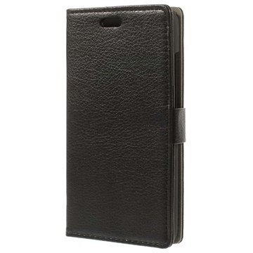 Huawei Ascend G630 Wallet Nahkakotelo Musta