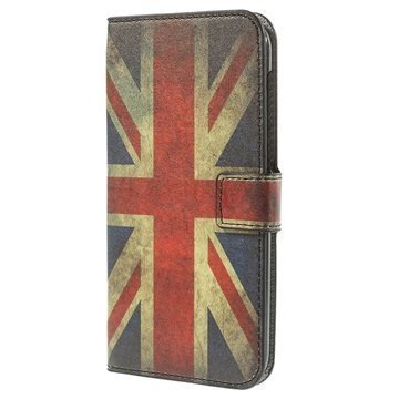 Huawei Ascend G7 Tyylikäs Nahkainen Lompakkokotelo Union Jack