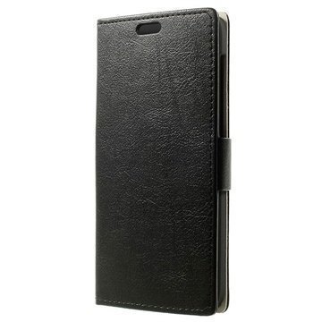 Huawei Ascend G7 Wallet Nahkakotelo Musta