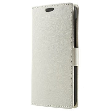 Huawei Ascend G7 Wallet Nahkakotelo Valkoinen