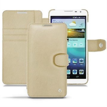 Huawei Ascend Mate 2 4G Noreve Tradition B Wallet Nahkakotelo Beige