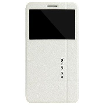 Huawei Ascend Mate7 Iceland II Flip Nahkakotelo Valkoinen