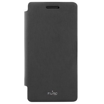 Huawei Ascend P6 Puro Wallet Kotelo Musta