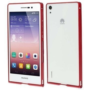Huawei Ascend P7 Alumiininen Suojakehys Punainen