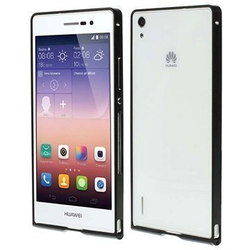 Huawei Ascend P7 Ascend P7 Sapphire Edition Alumiininen Suojakehys Musta