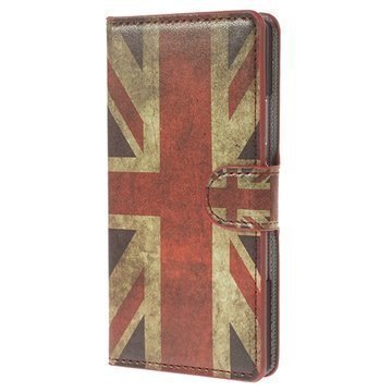 Huawei Ascend P7 Ascend P7 Sapphire Edition Wallet Nahkakotelo Union Jack