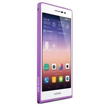 Huawei Ascend P7 Love Mei Alumiinipuskuri Violetti