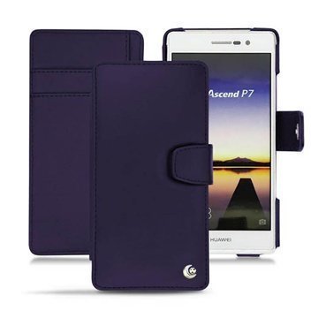 Huawei Ascend P7 Noreve Tradition B Wallet Leather Case Cobalt
