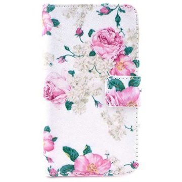 Huawei Ascend Y300 Wallet Leather Case Roses