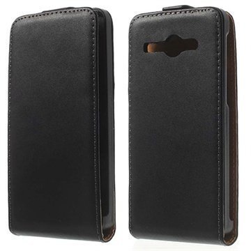 Huawei Ascend Y530 Nahkainen Läppäkotelo Musta