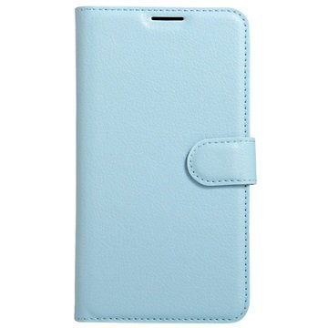 Huawei Enjoy 6 Textured Wallet Case Blue