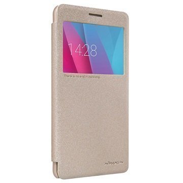 Huawei Honor 5X Nillkin Sparkle Series Smart View Läppäkotelo Kulta