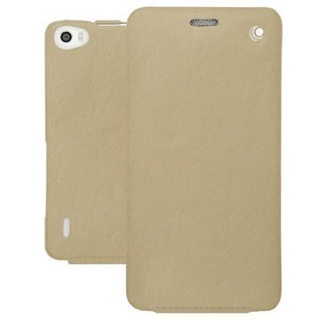 Huawei Honor 6 Noreve Tradition Läpällinen Nahkakotelo PerpÃ©tuelle Beige