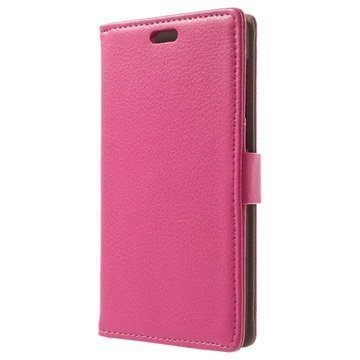 Huawei Honor 6 Wallet Nahkakotelo Kuuma Pinkki