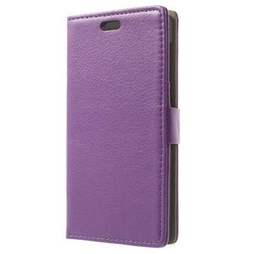 Huawei Honor 6 Wallet Nahkakotelo Violetti