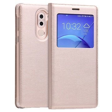 Huawei Honor 6x (2016) View Flip Case Gold