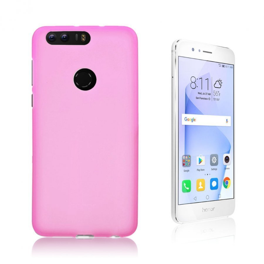 Huawei Honor 8 Huurteinen Kuori Kuuma Pinkki