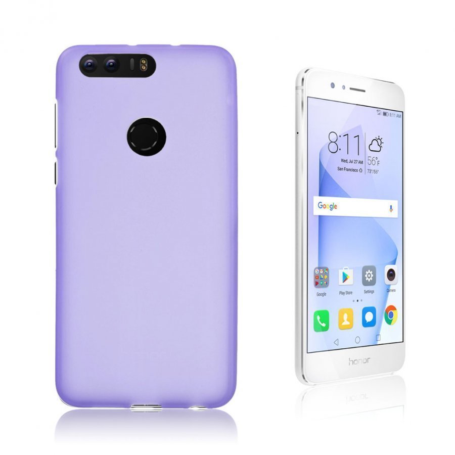 Huawei Honor 8 Huurteinen Kuori Violetti