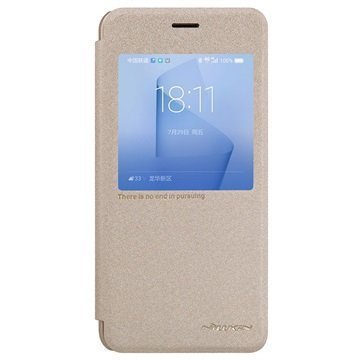 Huawei Honor 8 Nillkin Sparkle View Flip Case Gold