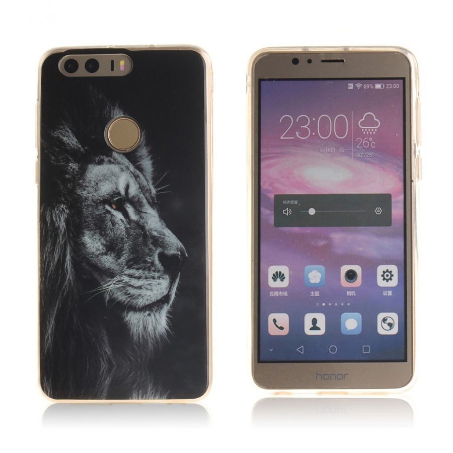 Huawei Honor 8 Pehmeä Joustava Kuori Hurja Leijona