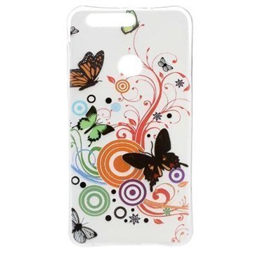 Huawei Honor 8 TPU Case Butterflies / Circles