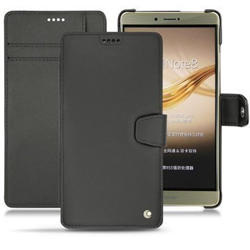 Huawei Honor Note 8 Noreve Tradition B nahkainen lompakkokotelo Musta