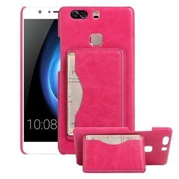 Huawei Honor V8 Retro Kickstand Cover Kuuma Pinkki