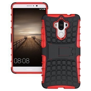 Huawei Mate 9 Anti-Slip Hybrid Case Black / Red