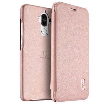 Huawei Mate 9 Lenuo LeDream Läppäkotelo Pinkki