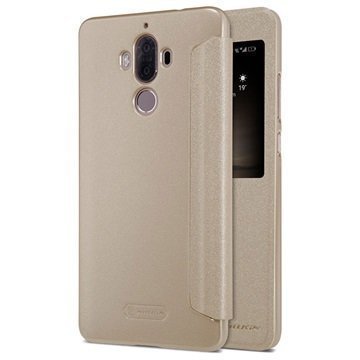 Huawei Mate 9 Nillkin Sparkle Ikkunallinen Kotelo Kulta