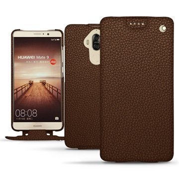 Huawei Mate 9 Noreve Tradition Flip Case Kastanjanruskea