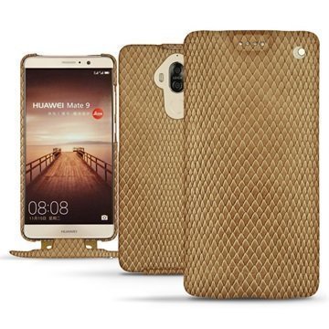 Huawei Mate 9 Noreve Tradition Flip Case Serpent Hiekanruskea