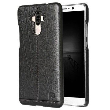 Huawei Mate 9 Pierre Cardin Nahkapinnoitettu Kotelo Musta