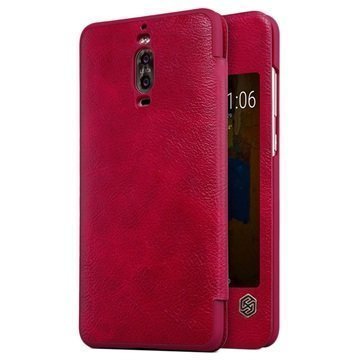 Huawei Mate 9 Pro Mate 9 Porsche Design Nillkin Qin Flip Case Red