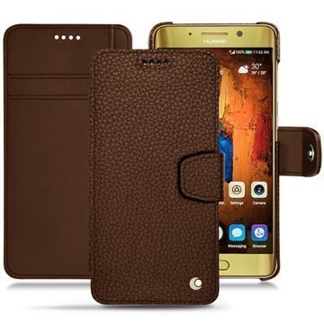 Huawei Mate 9 Pro Noreve Tradition B Wallet Case Kastanjanruskea