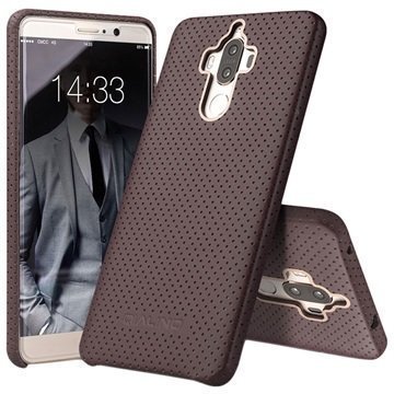 Huawei Mate 9 Qialino Mesh Leather Case Coffee