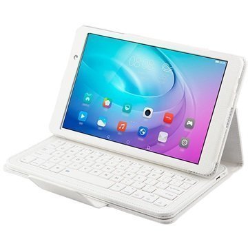 Huawei MediaPad Lite M2 10.1 Bluetooth-näppäimistö & suojakotelo â" Valkoinen