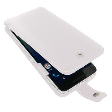 Huawei Nexus 6P PDair Deluxe Nahkainen Läppäkotelo Valkoinen