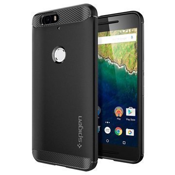 Huawei Nexus 6P Spigen Ultra Rugged Hybridikotelo Musta