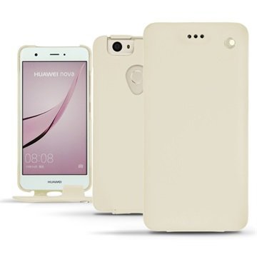 Huawei Nova Noreve Tradition Flip Case Valkoinen