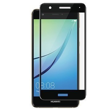 Huawei Nova Panzer Full-Fit Lasinen Näytönsuoja Musta