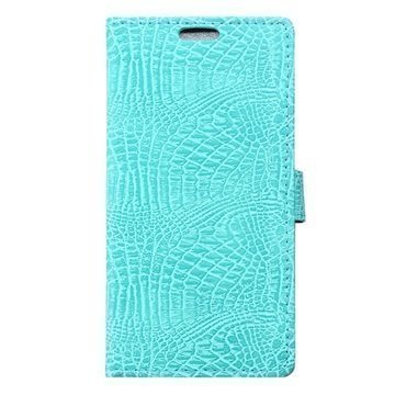 Huawei Nova Plus G9 Plus Krokotiili Lompakkokotelo Syaani