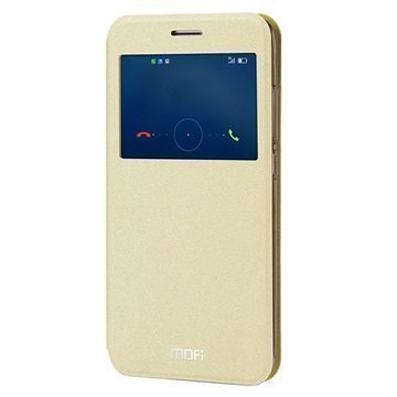 Huawei Nova Plus G9 Plus Mofi Hui Flip Case Gold