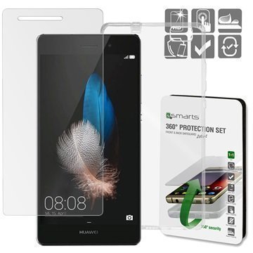 Huawei P8 Lite 4smarts 360 Suojaussetti Läpinäkyvä