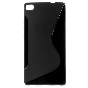 Huawei P8 S-Curve TPU-Kotelo Musta