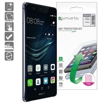 Huawei P9 4smarts 360 Suojaussetti Pinkki