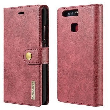 Huawei P9 Dg.Ming 2-in-1 Wallet Case Red